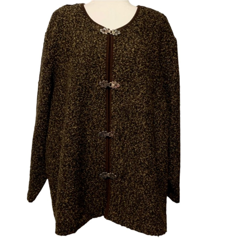 C D Daniels Brown Marled Jacket 4XL